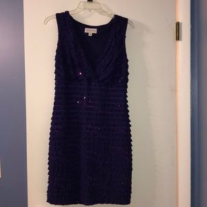 Purple layer dress with purple shimmer